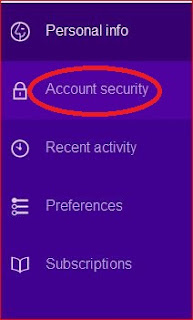 Yahoo account security