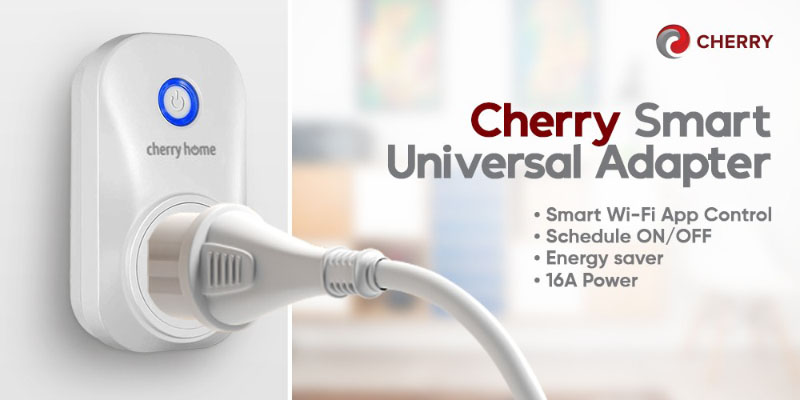 CHERRY Smart universal adapter launched: 16A Power, energy saver, and WiFi App control!