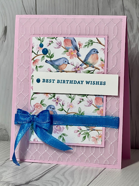 Floral and bird-themed Designer Series Paper is a Stampin' Up! Sale-A-Bration Selection with purchase