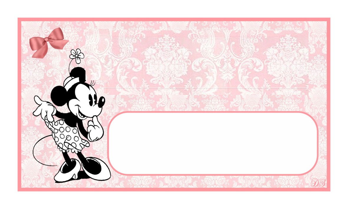 Minnie Vintage Free Printable Candy Bar Labels.