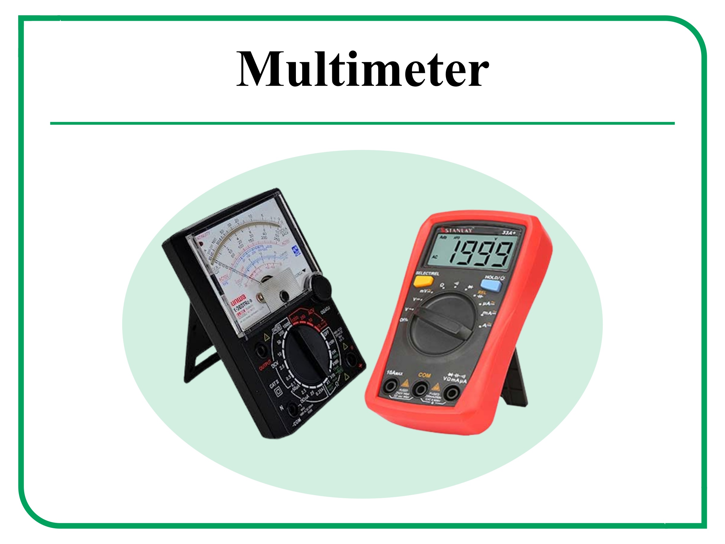 multimeter - measuring instruments