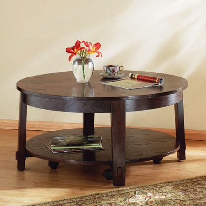 Furniture amp; Wood craft: Round Wood Coffee Table