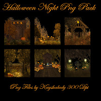 Halloween night Png tube pack
