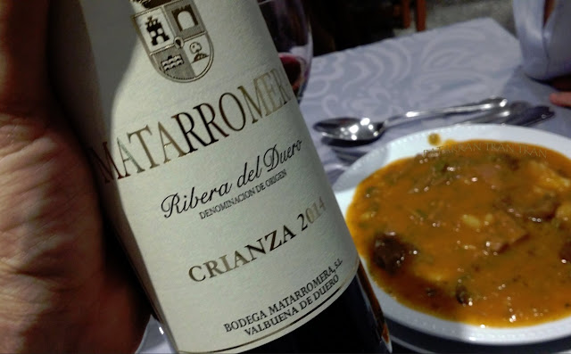 Matarromera. Ribera Crianza 2014 en El Llar. Asturiano casero.