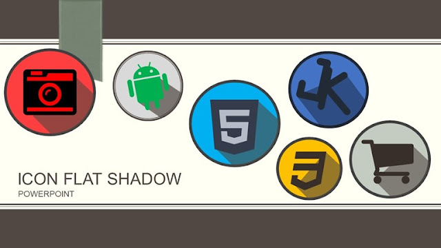 Wow, buat sendiri Icon Flat Shadow hanya di PowerPoint