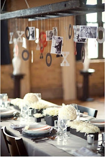 Hanging Ladder table decorations