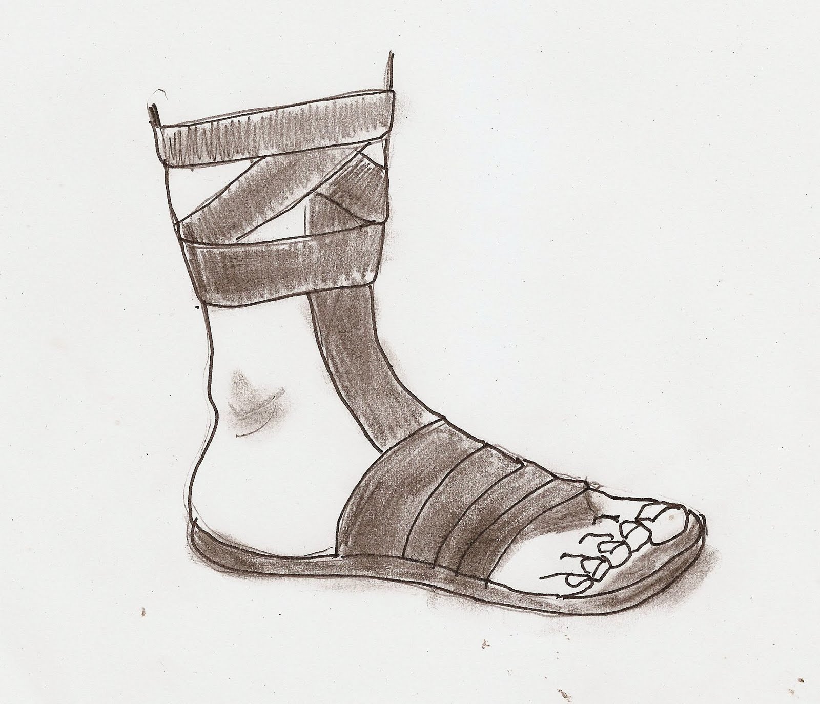 History of Sandals: Roman Sandals: Military footwear