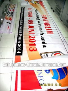 Sablon Kaos Murah : Pembuatan banner spanduk terbaik