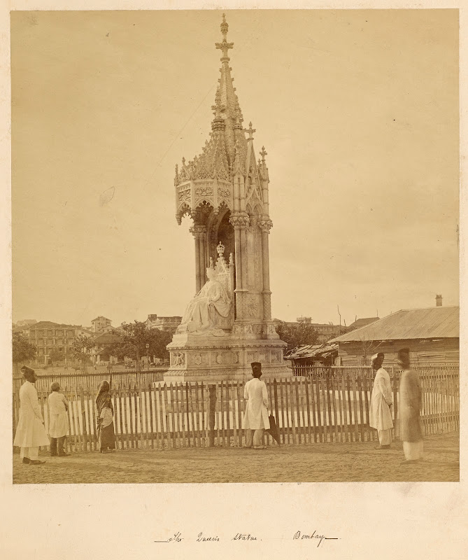 The Queen's Statue, Bombay (Mumbai) - Circa 1870s