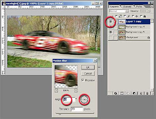 Photoshop Car in Motion