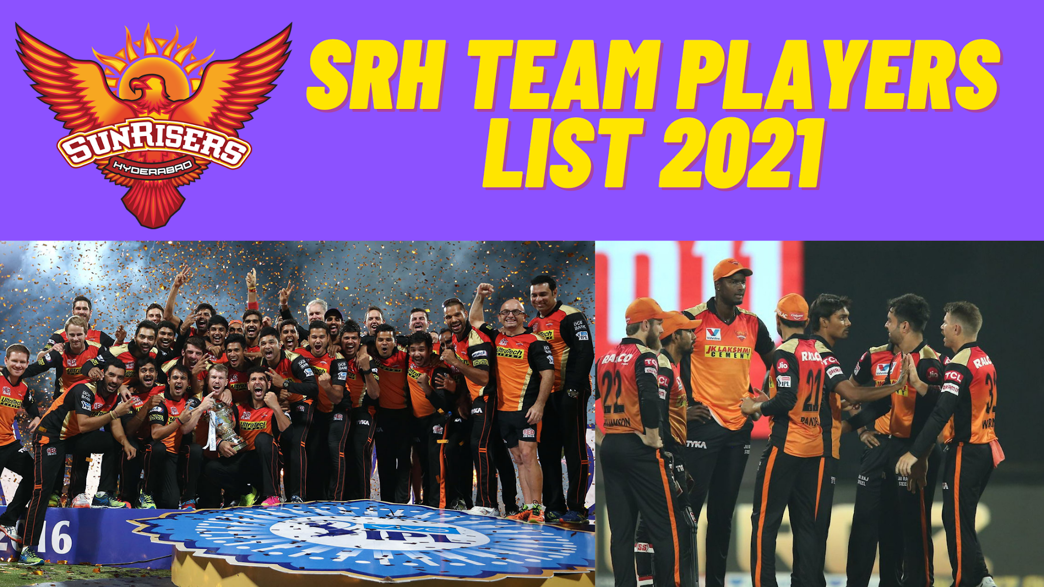Cricket Srh Team 2021 Players List Ipl 2021 Players List With Srh