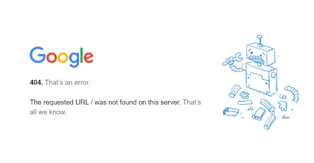 Error message from Google