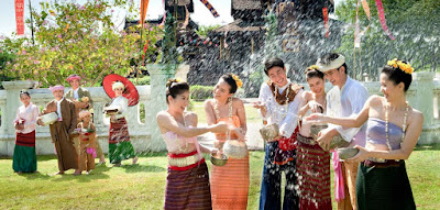 Water festival in Laos