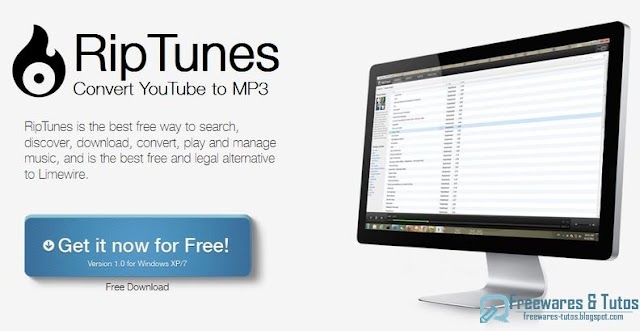 RipTunes : un logiciel gratuit pour télécharger les vidéos de YouTube en MP3