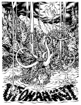 Ufomammut poster ink drawing