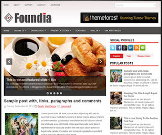 Foundia  Free Blogger Template