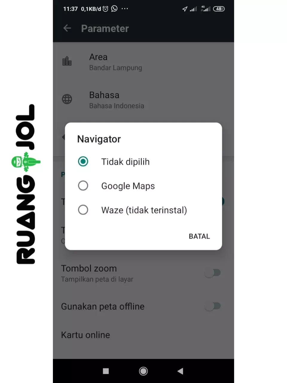 Cara Mengatasi Peta (Map) Aplikasi Driver Maxim yang Sering Nyasar Terbaru