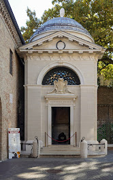 Dante's tomb at San Pier Maggiore church in Ravenna