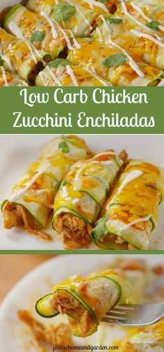 Chicken Zucchini Enchiladas|Low Carb Recipe