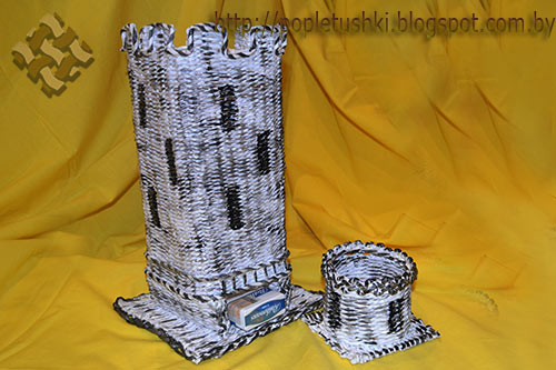Сигаретная башня из бумажной лозы