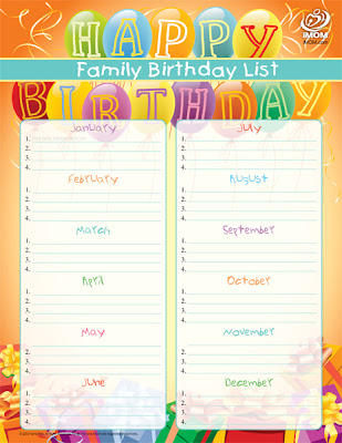 Birthday Calendars