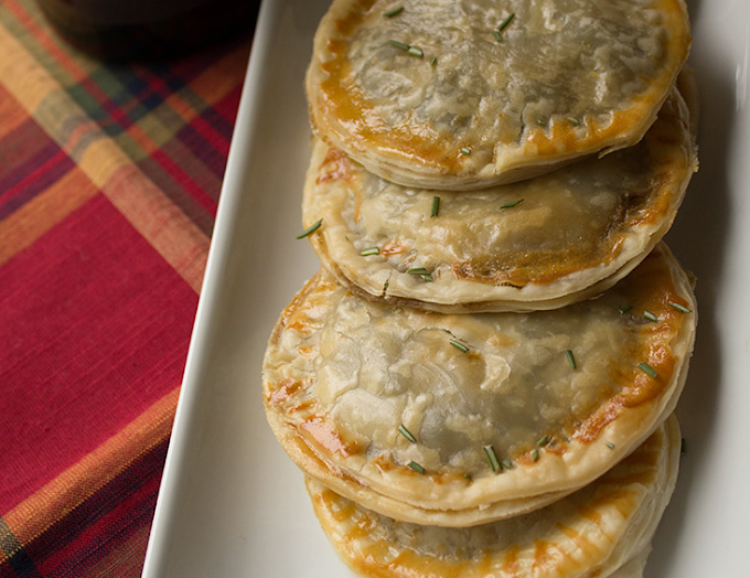 Savory Mushroom Turnovers #Vegetarian #recipe