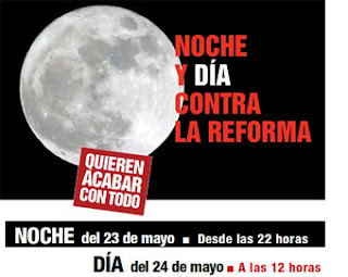 Noche y día contra la reforma laboral