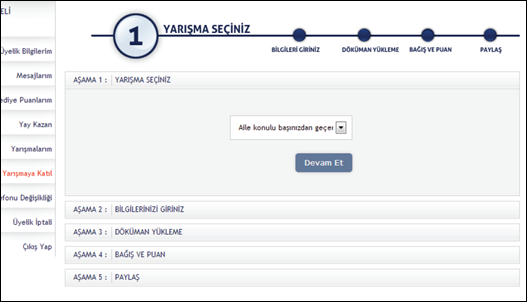 En Türkiye Yarışmaya Katılım Sihirbazı