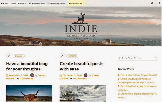 Indie WordPress Theme