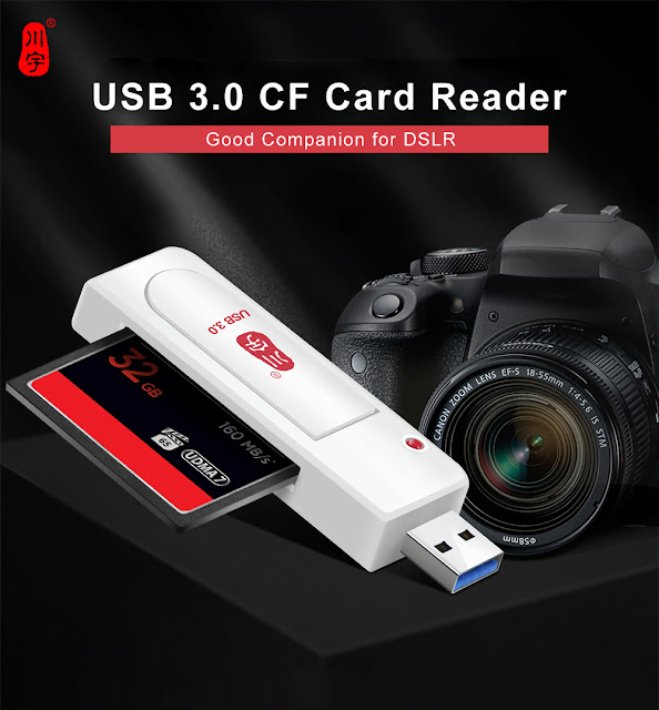 Kawau C301 USB 3.0 High Speed CompactFlash CF Card Reader Support 256GB 