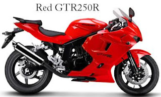 Hyosung GT250R red