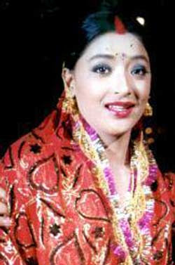 Jal Shah Nepali Actress On Wedding Dress