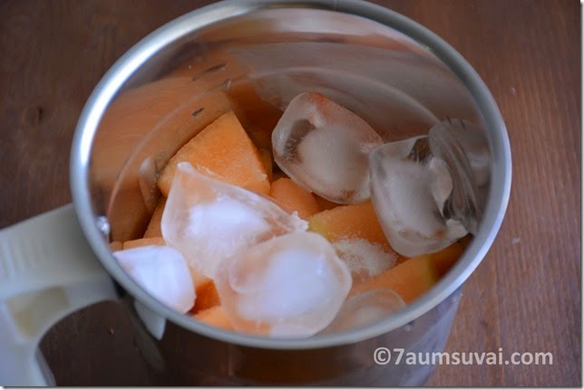 Cantaloupe granita