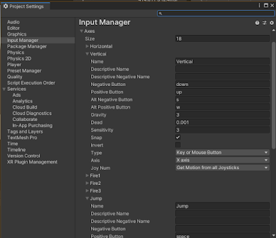 Unity Input Manager