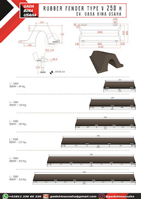 rubber fender v 250