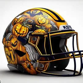 Kent State Golden Flashes Halloween Concept Helmets