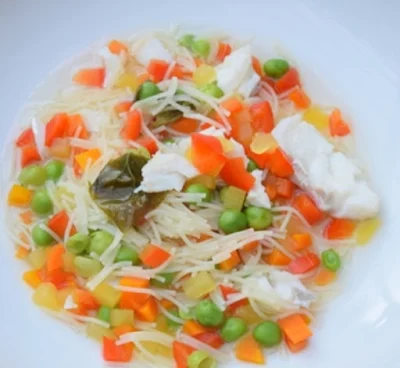 Minestrone de cabillaud IG bas