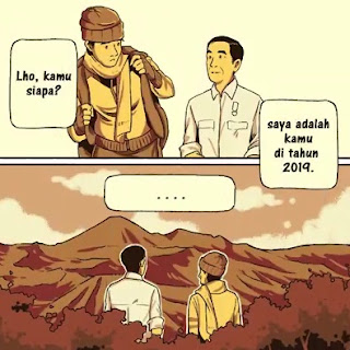 Cerita Komik Pendek Jokowi ke Masa Lalu
