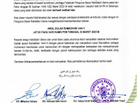 NU MENETAPKAN 1 RAMADHAN 1444 H / 2023 M JATUH PADA HARI KAMIS 23 MARET 2023