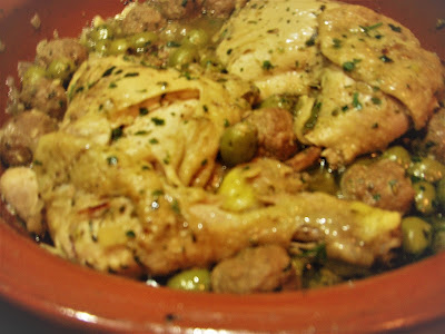 Tajine poulet olives