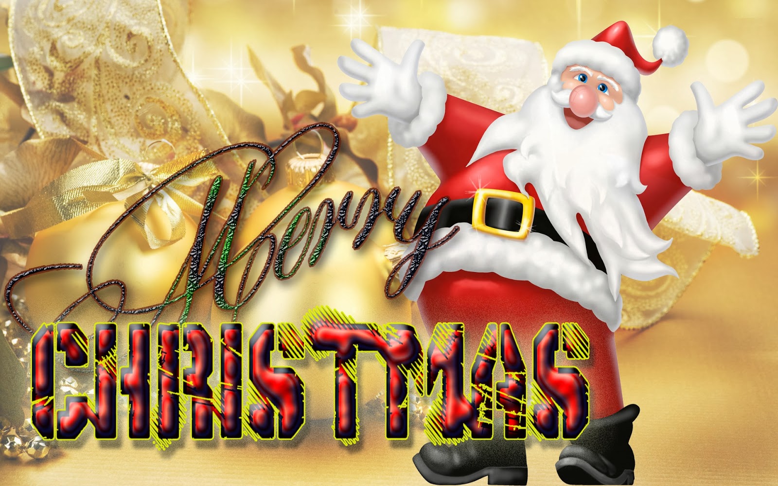 Merry Christmas Santa Claus HD Wallpaper Free Kumpulan Aplikasi