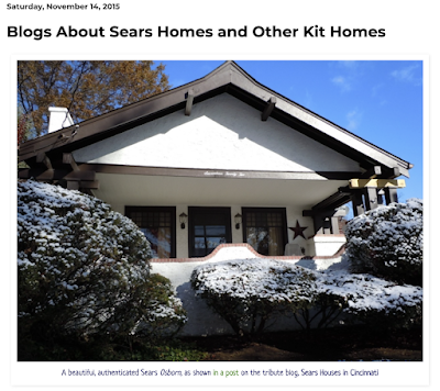 where to find blogs about Sears houses