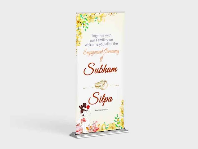 Wedding Ceremony Flex Banner Design PSD Template Download