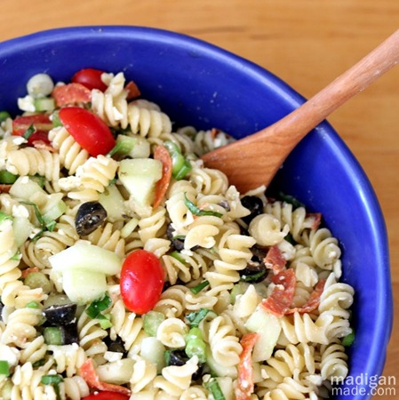 Summer Garden Pasta Salad - Rosyscription