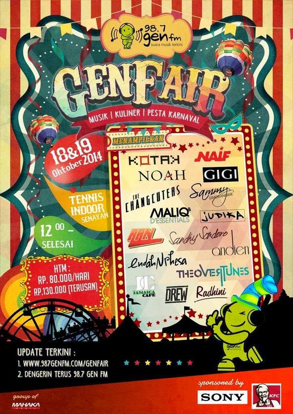 NOAH Perform at GENFAIR | 19 Oktober 2014