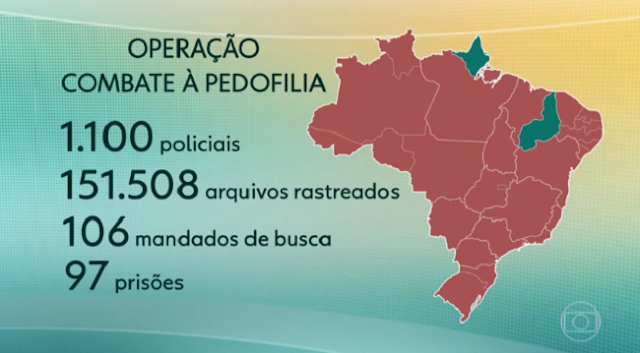 PEDOFILIA, Polícia faz operação para combater pedofilia em 24 estados e no DF.