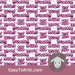 Slip Stitch Knitting 3: Horizontal Chain stitch. FREE Knitting Pattern. EASY TO KNIT #easytoknit #knitting
