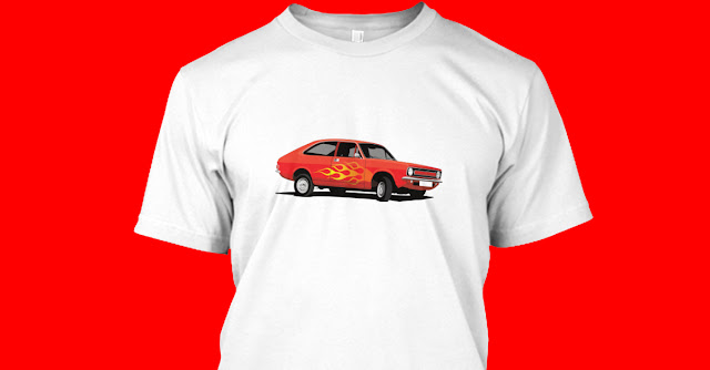 Red Morris Marina Coupé ADO28 tuning fan T-shirt