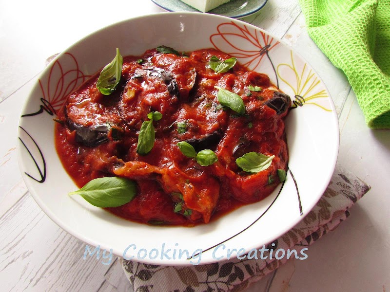Патладжани в доматен сос * Melanzane in salsa di pomodoro