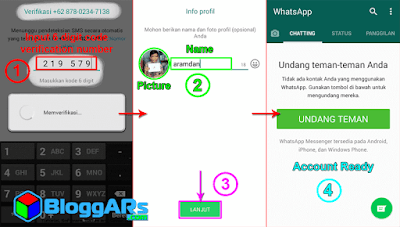 Cara Cepat Daftar Whatsapp di HP Android